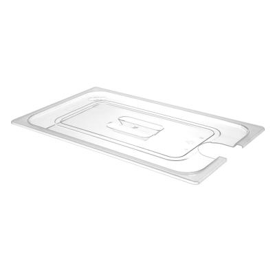 Víko pro polykarbonátové GN nádoby s výřezem pro sous-vide cirkulátor, HENDI, GN 1/1, Průhledná, 530x325mm | 864203